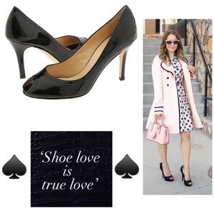 🎉SALE🎉 Kate Spade Black Peep-Toes 👠